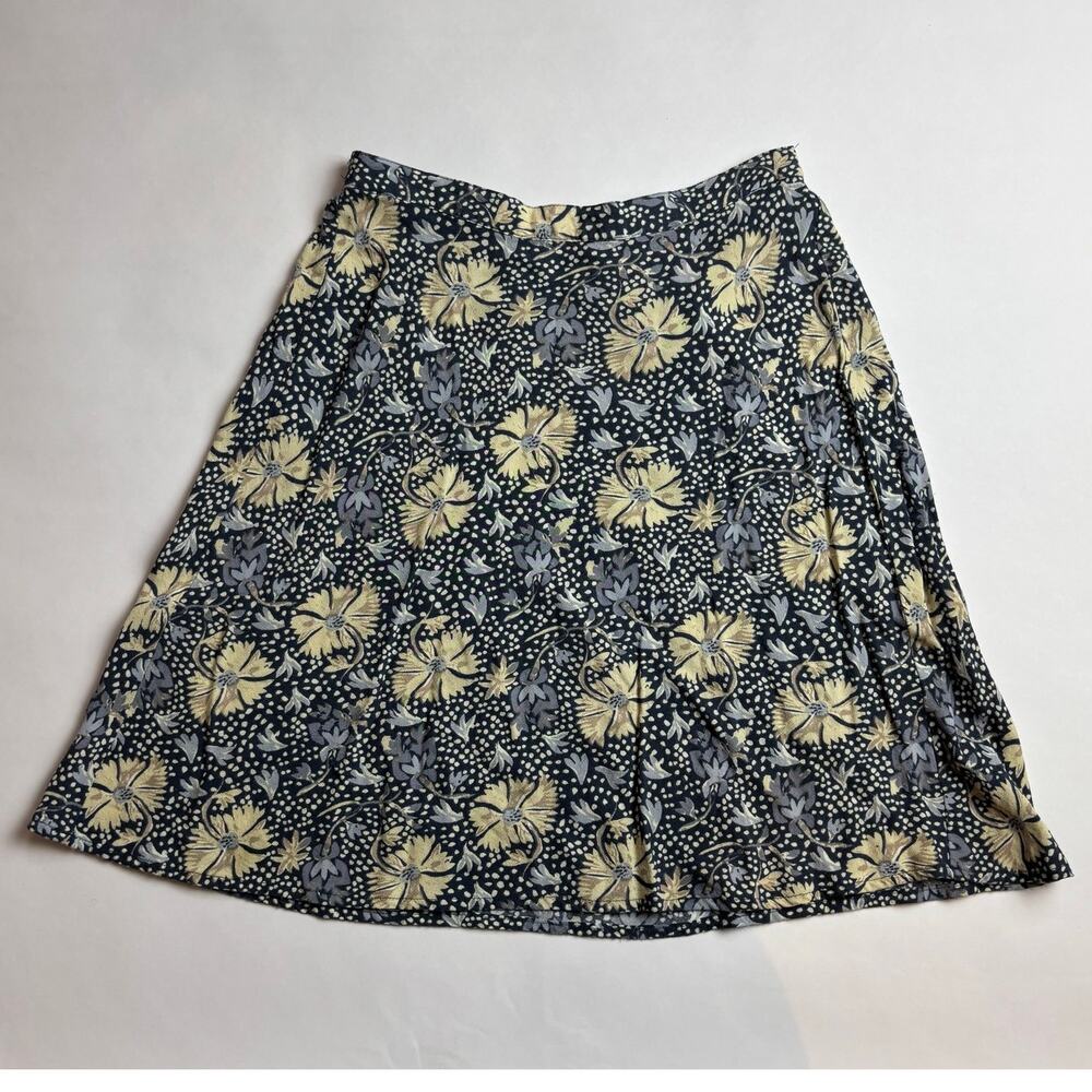 Vintage 90s Sigrid Olsen XS Mini Skirt Cottagecore Bloomcore Grunge Boho Fairy